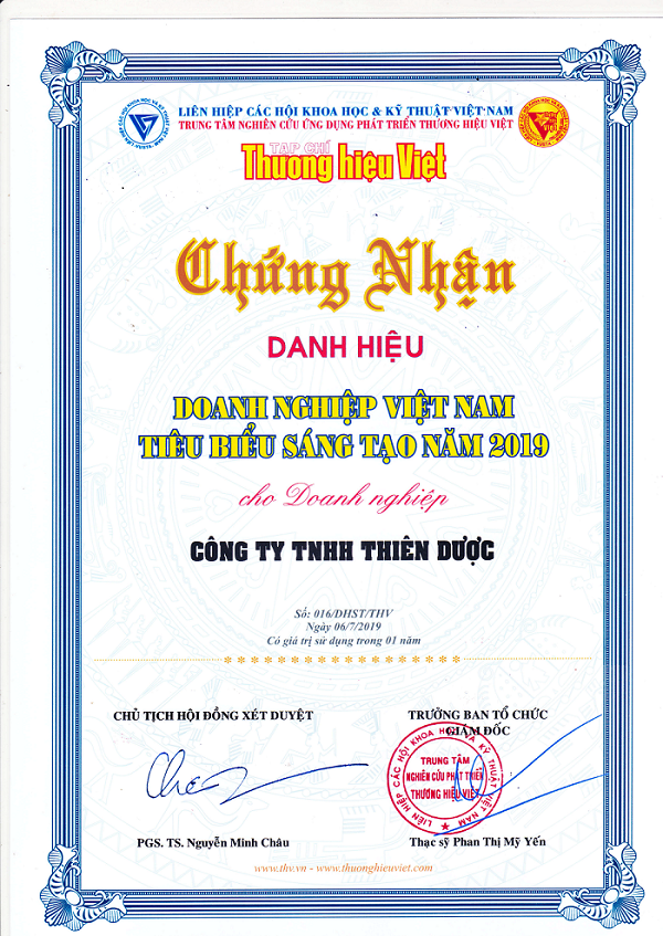 Thien Duoc won Vietnam Creative Typical Entrepreneurs in 2019