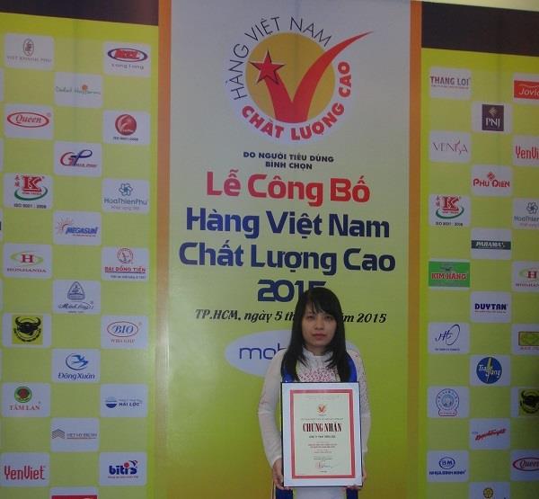 Thien Duoc has been presented with the title “Vietnamese High-quality Product”