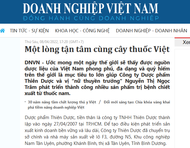 Một lòng tận tâm cùng cây thuốc Việt