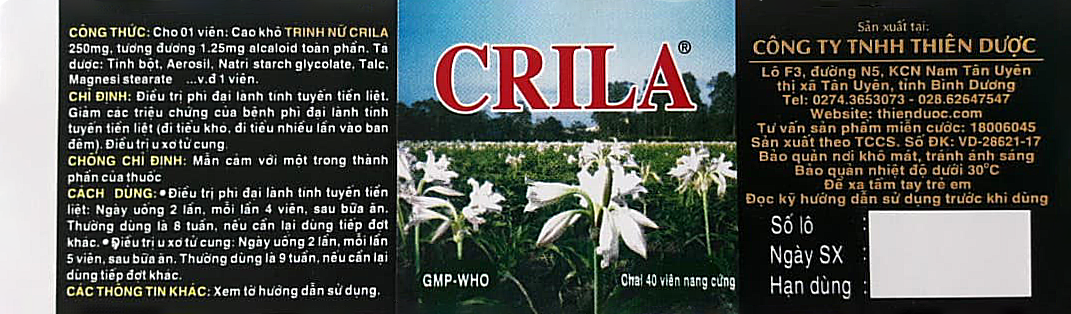 Dr. Nguyen Thi Ngoc Tram with Crila from Crinum latifolium L.